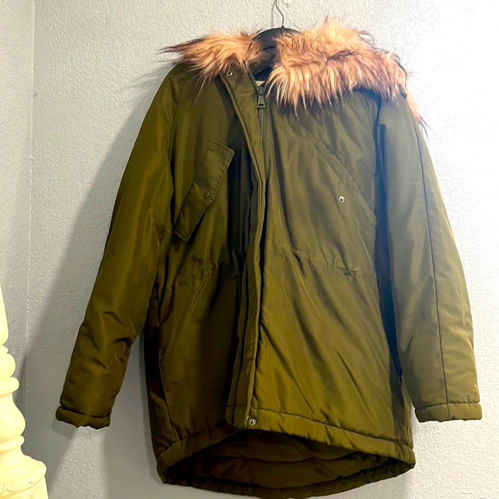 Green H&M jacket